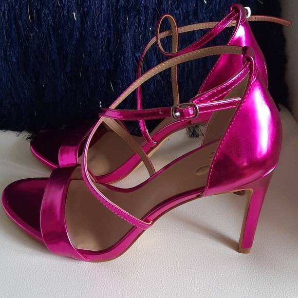 Mix No. 6 Shoes - Elegant strap Fuchsia Metallic Sandals